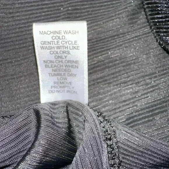 Cato Black Drawstring Blouse Top / Size M - Picture 11 of 13